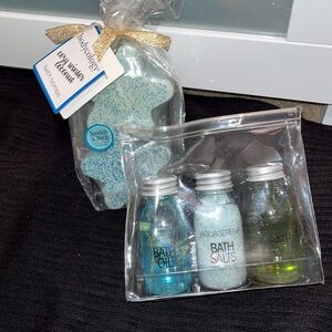 Bodycology & Aquaserna bath bomb, bath salts, bath oil, and bath foam.